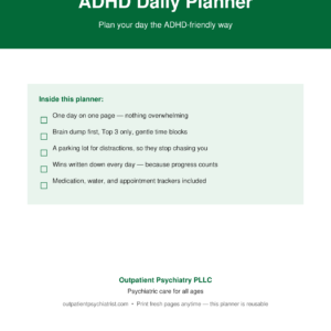ADHD Daily Planner