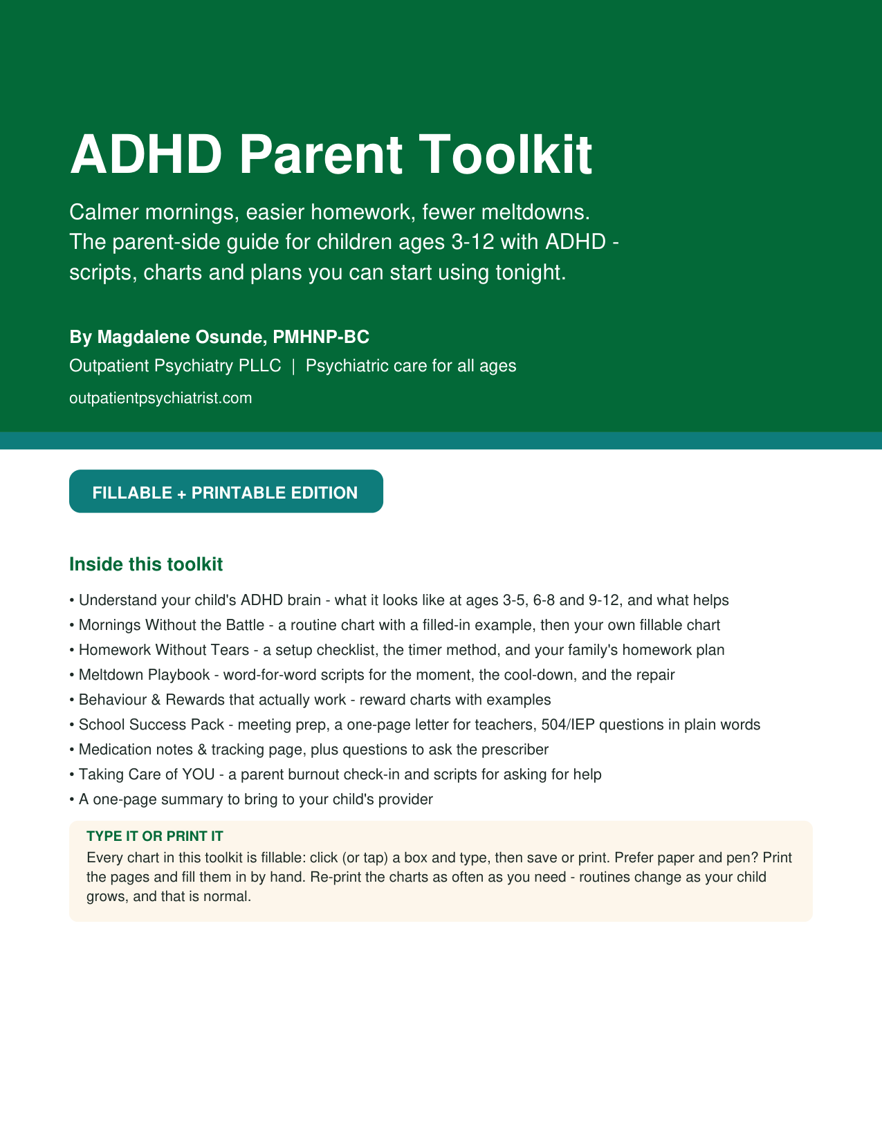 ADHD Parent Toolkit